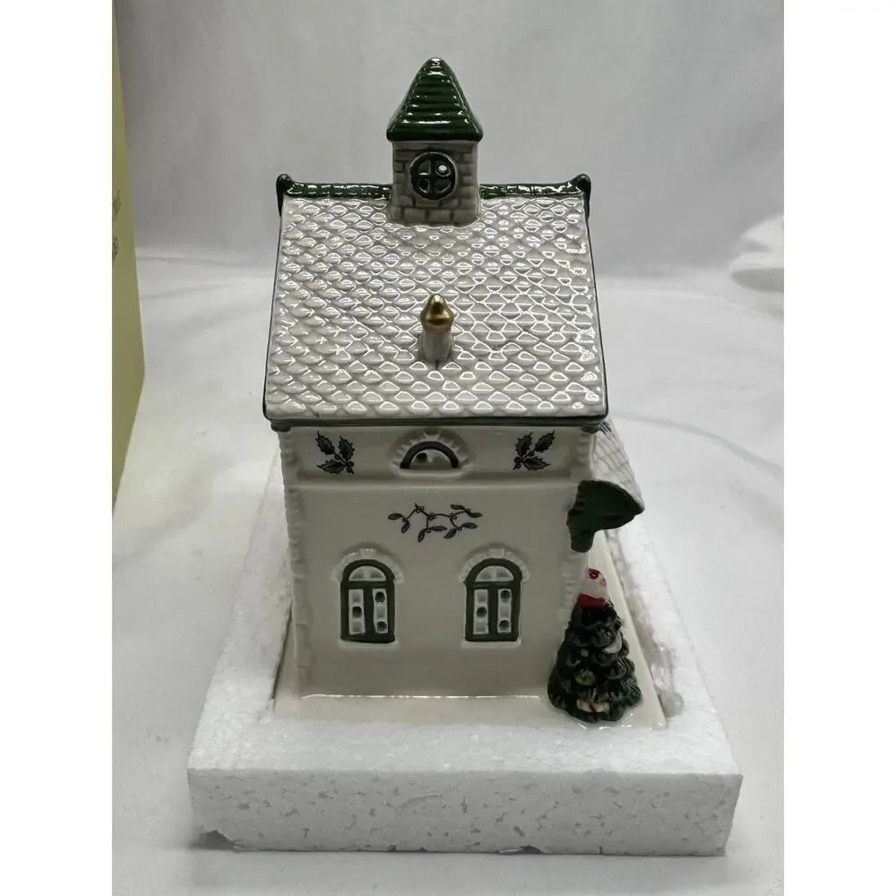 Spode Christmas Tree Miniature Village Post Office Decoration